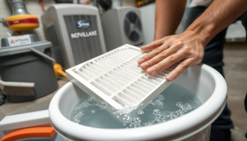 Cleaning washable filters Cleaning washable filters