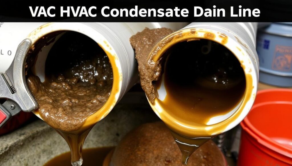 Clogged condensate lines Clogged condensate lines