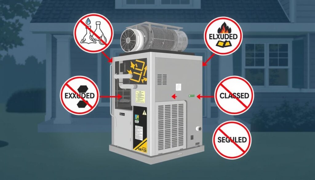 HVAC policy exclusions HVAC policy exclusions