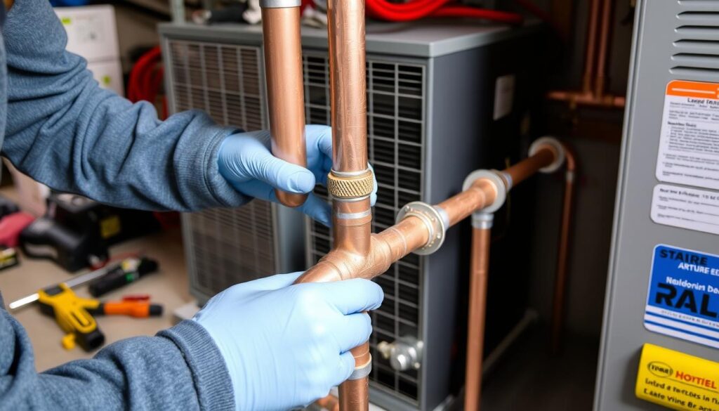 Type L copper installation