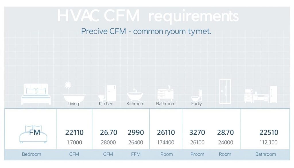 HVAC CFM Requirements by Room Type