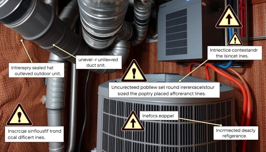 HVAC Installation Warning Signs HVAC Installation Warning Signs