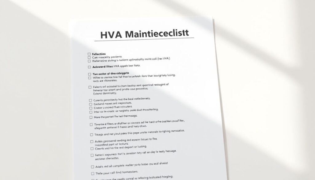 HVAC Maintenance Checklist HVAC Maintenance Checklist