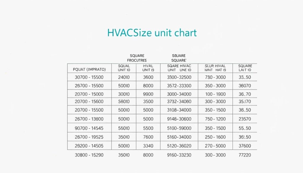 HVAC Sizing Chart for Home Square Footage HVAC Sizing Chart for Home Square Footage