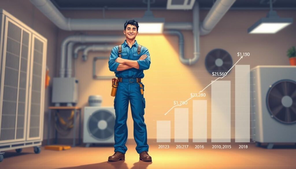 HVAC Technician Salary Progression