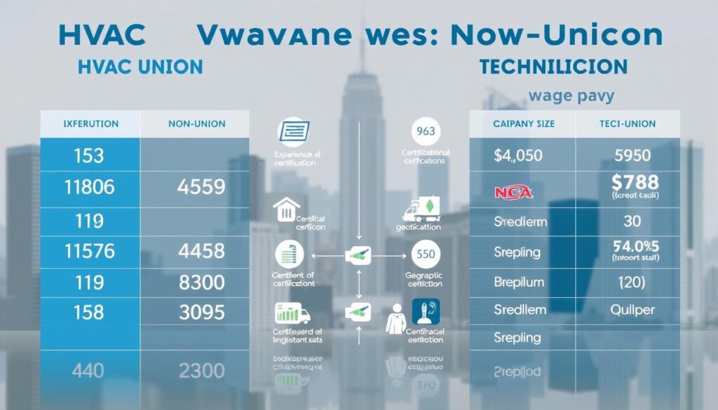HVAC Union Wages Comparison HVAC Union Wages Comparison
