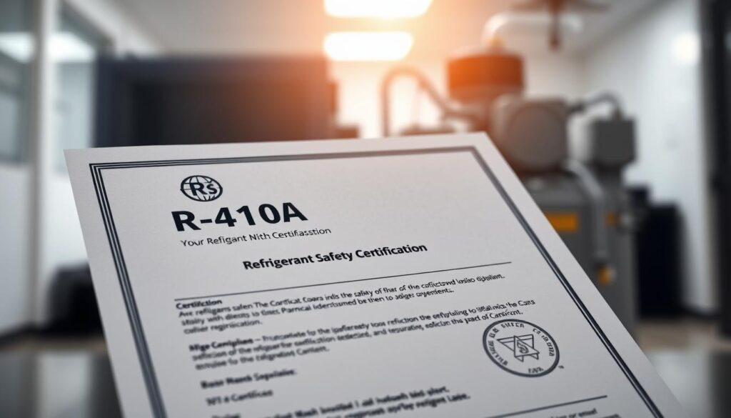 R-410A Refrigerant Safety Certification R-410A Refrigerant Safety Certification
