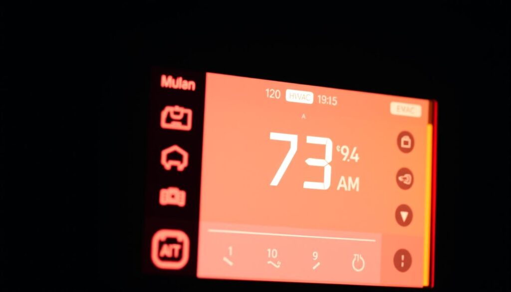 Thermostat Control System Display