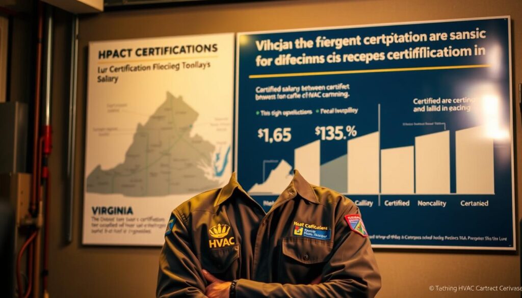 HVAC Certification Impact on Virginia Technician Earnings HVAC Certification Impact on Virginia Technician Earnings