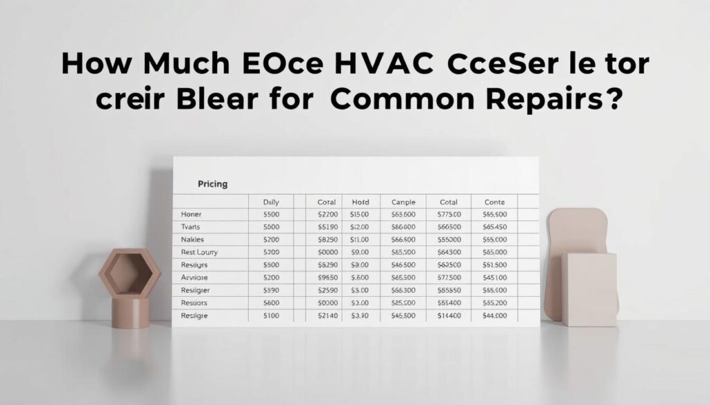 HVAC Repair Pricing Guide HVAC Repair Pricing Guide
