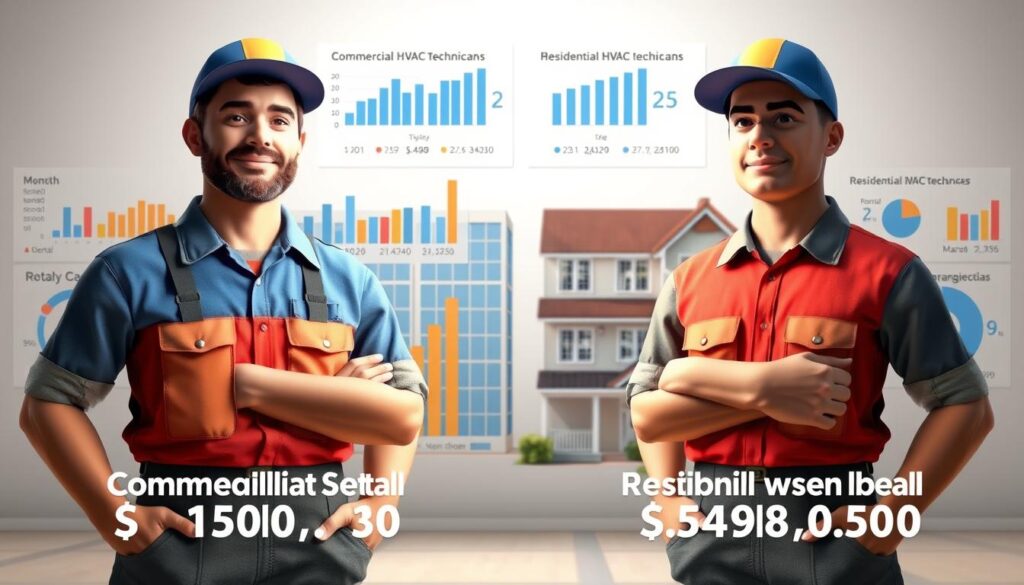 HVAC Technician Commercial and Residential Salary Comparison HVAC Technician Commercial and Residential Salary Comparison