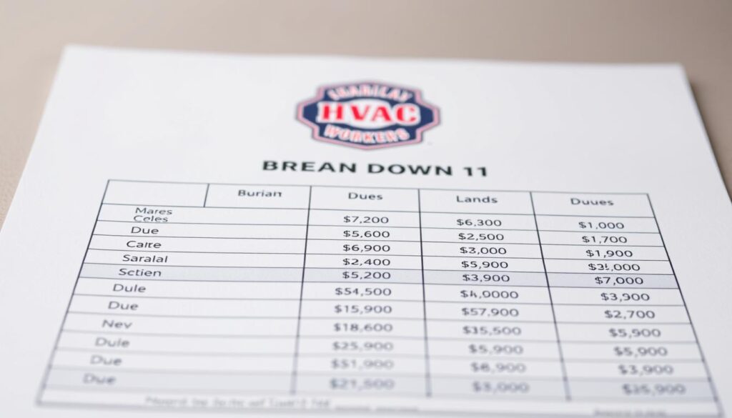 HVAC Union Dues Breakdown HVAC Union Dues Breakdown