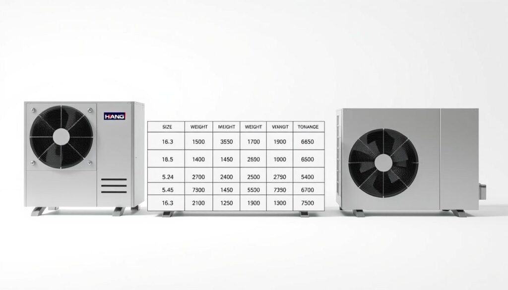 HVAC Unit Weight Capacity Comparison HVAC Unit Weight Capacity Comparison
