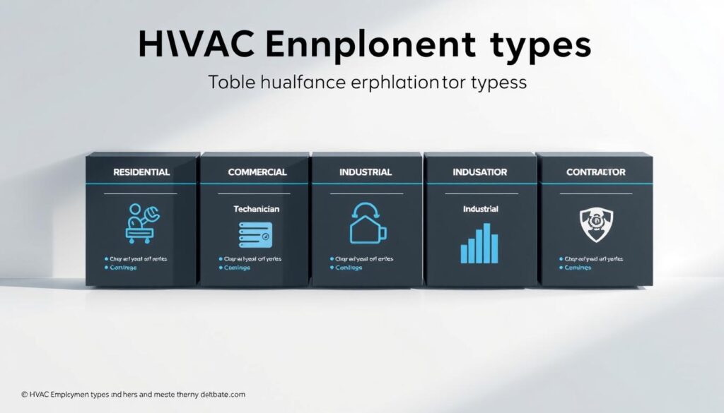 HVAC Employment Types Comparison HVAC Employment Types Comparison
