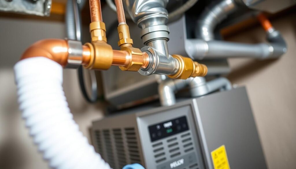 HVAC Humidifier Water Supply Line Installation HVAC Humidifier Water Supply Line Installation