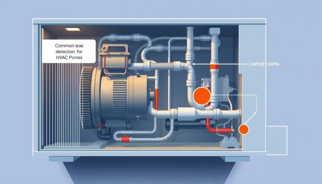 HVAC Leak Detection Points