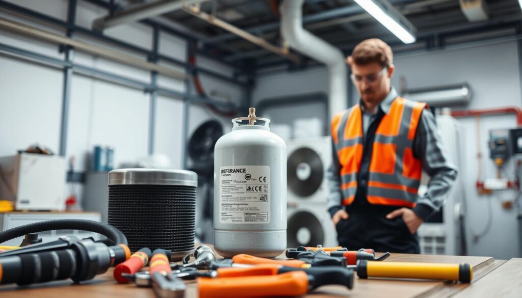 HVAC Refrigerant Recharge Safety