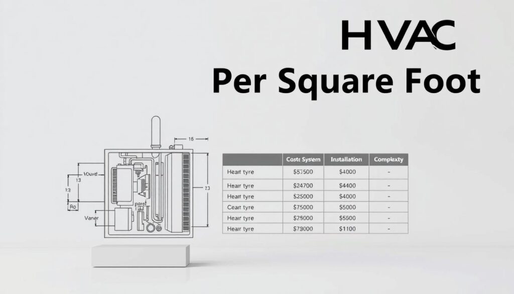 how much hvac per square foot