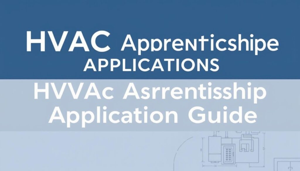 how to apply for hvac apprenticeship