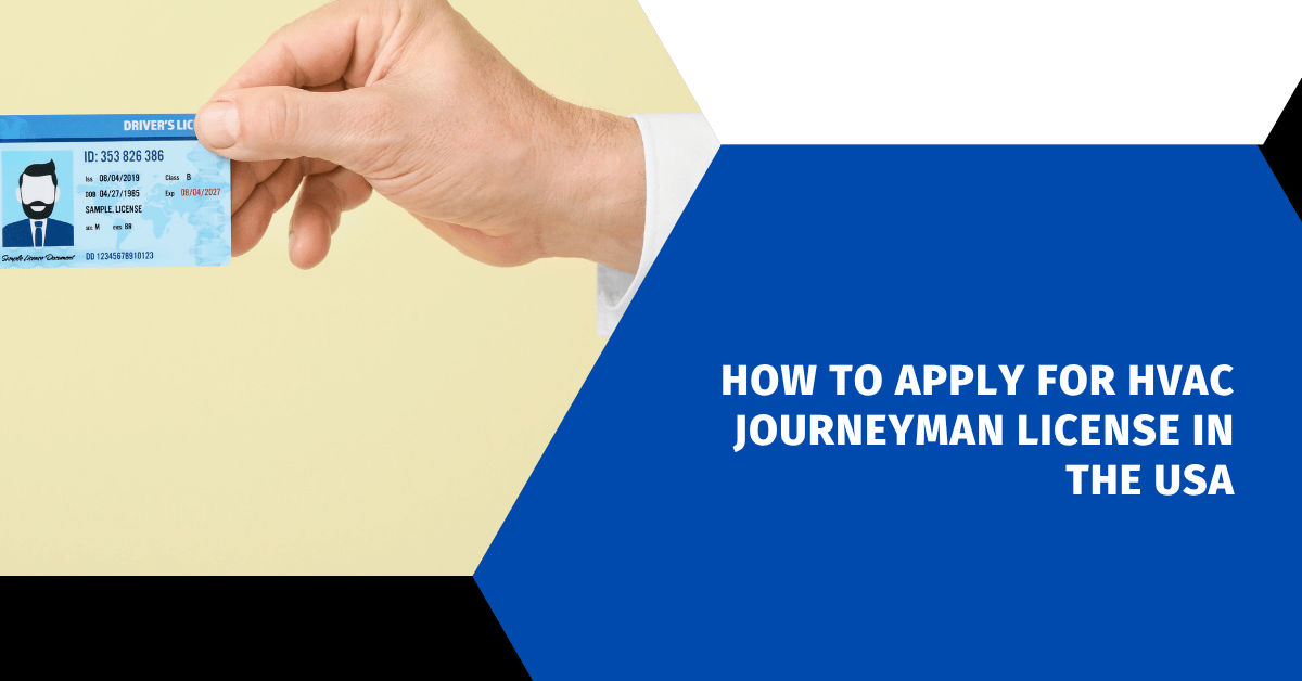 How to Apply for HVAC Journeyman License in the USA