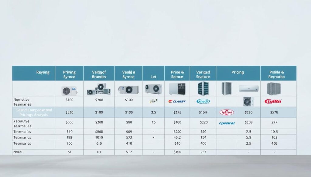 HVAC Brand Pricing Comparison