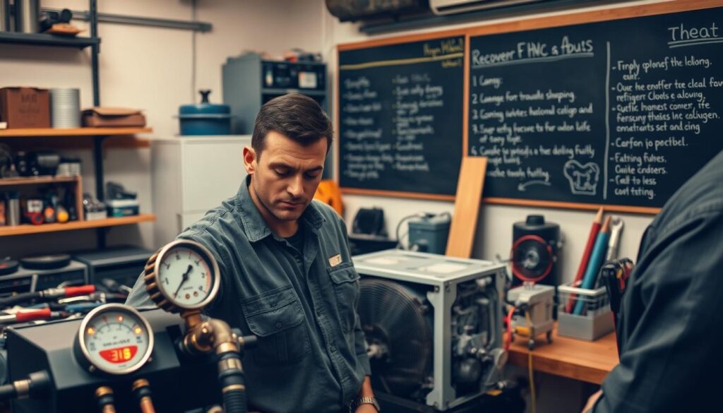 HVAC Refrigerant Recovery Troubleshooting