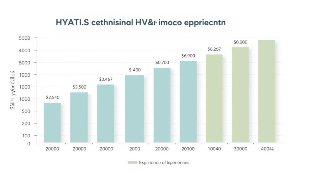 HVAC Technician Salary Progression in California