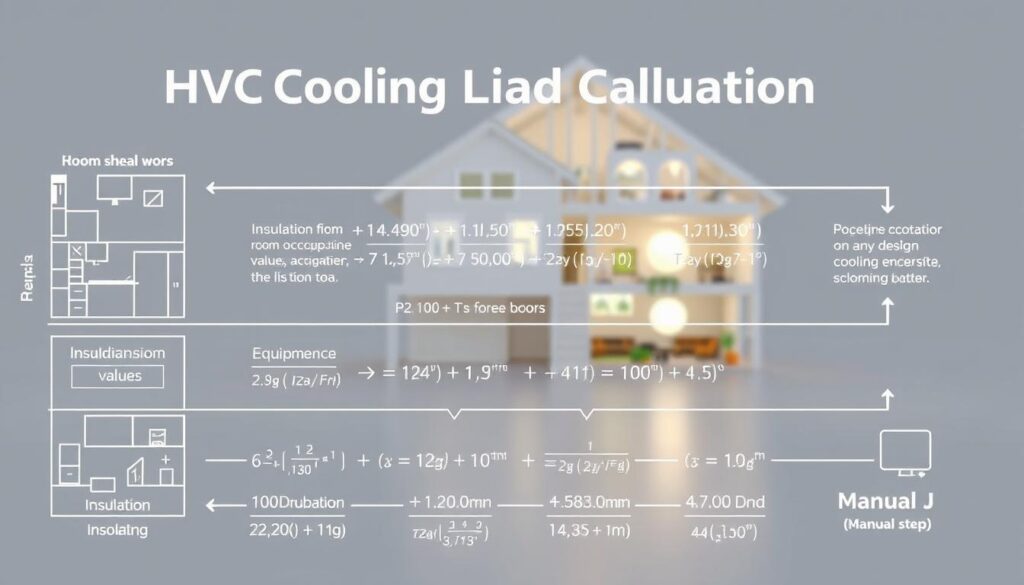 HVAC cooling load calculation process