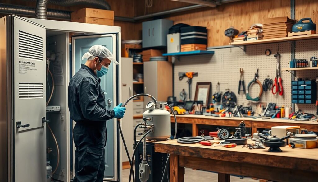 how to recover a charge in hvac
