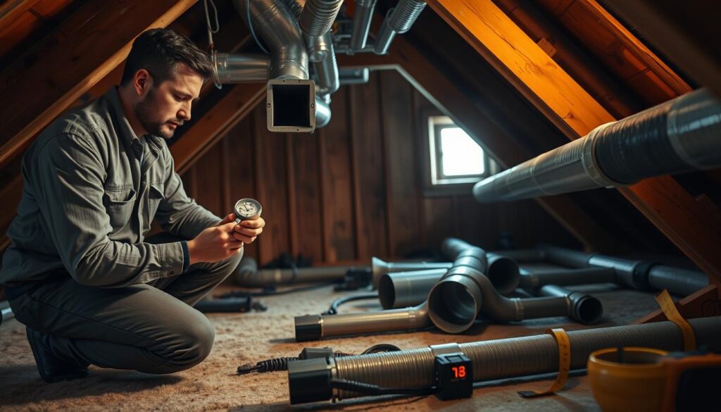 DIY Attic Duct Installation Testing