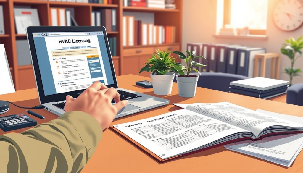 how to look up hvac license