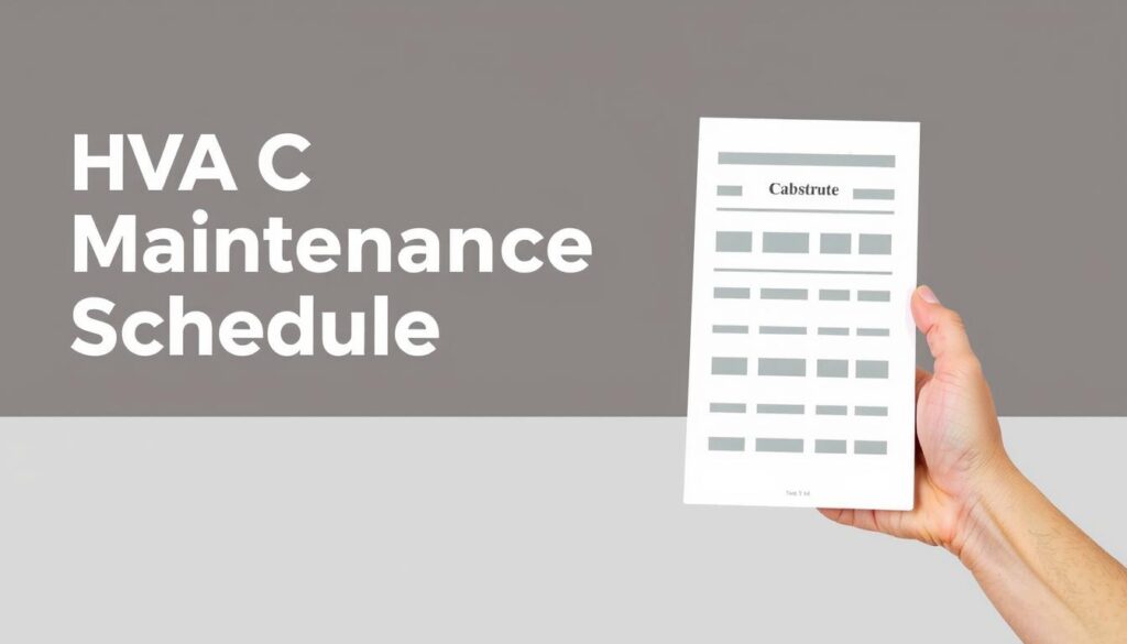 HVAC Maintenance Schedule