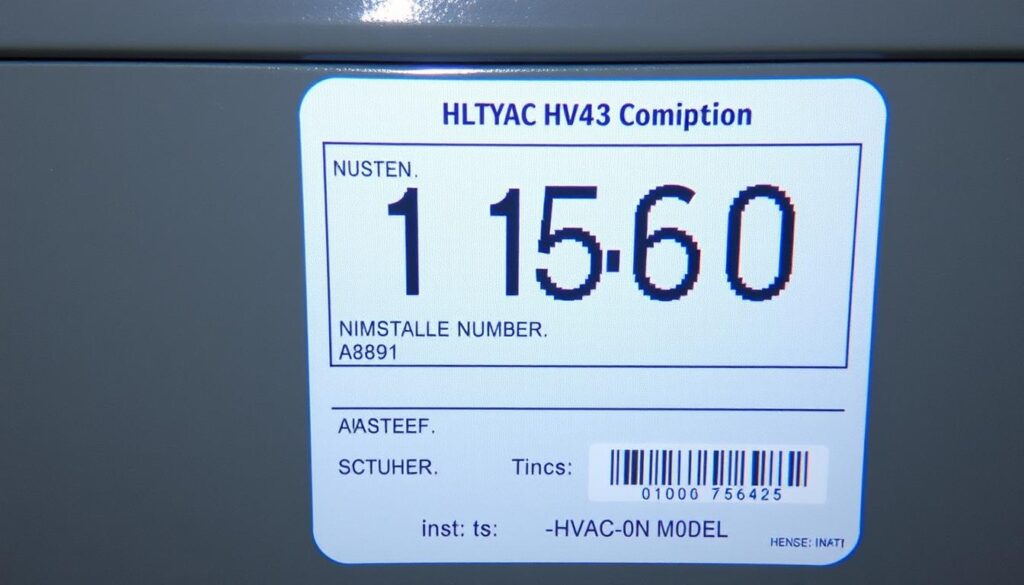 HVAC Model Number Identification
