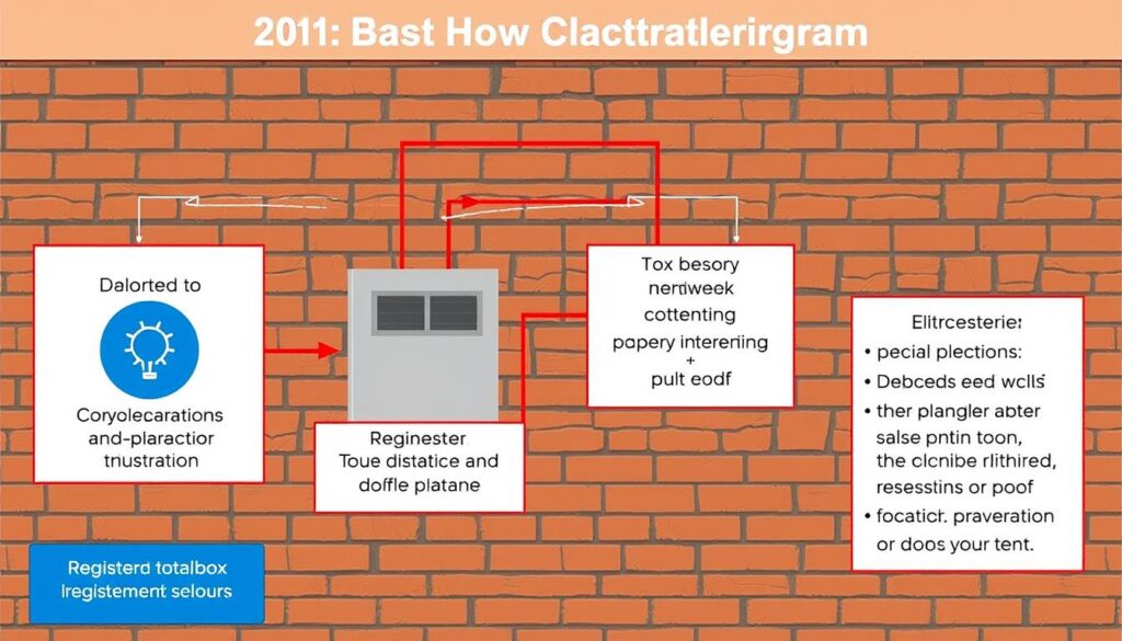 HVAC Register Box Placement Diagram