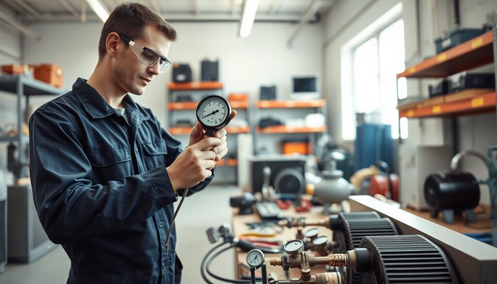 HVAC pressure measurement process HVAC pressure measurement process