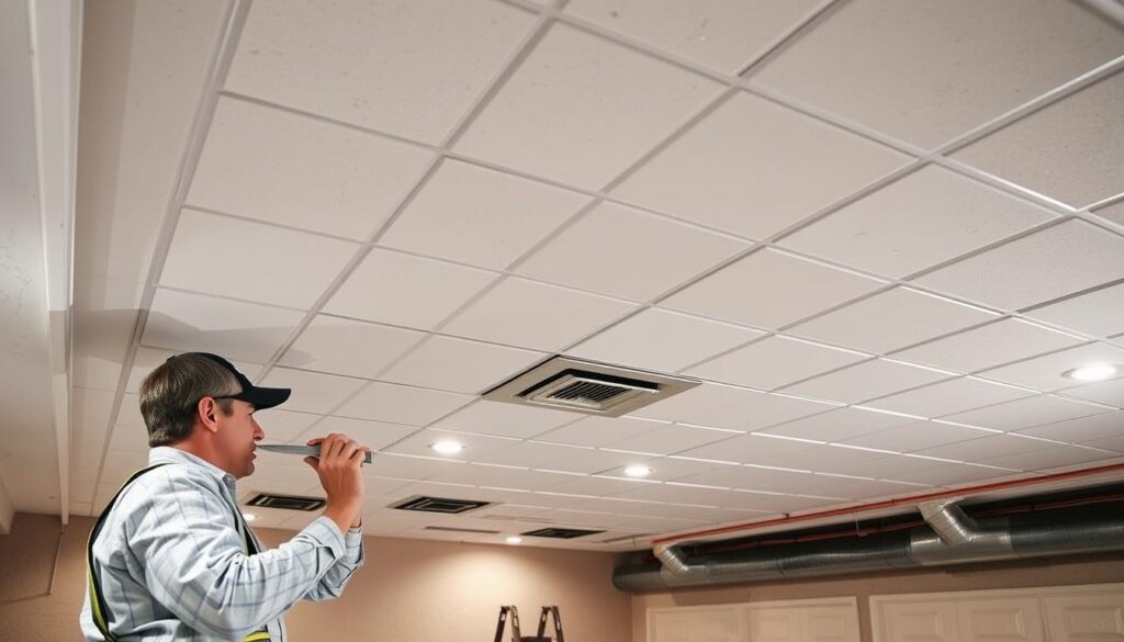 drop ceiling installation basement drop ceiling installation basement